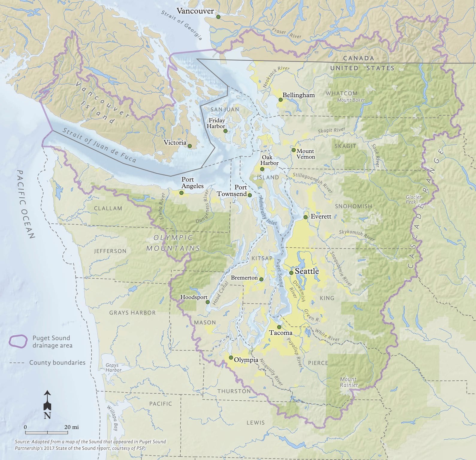 Puget Sound Map Location