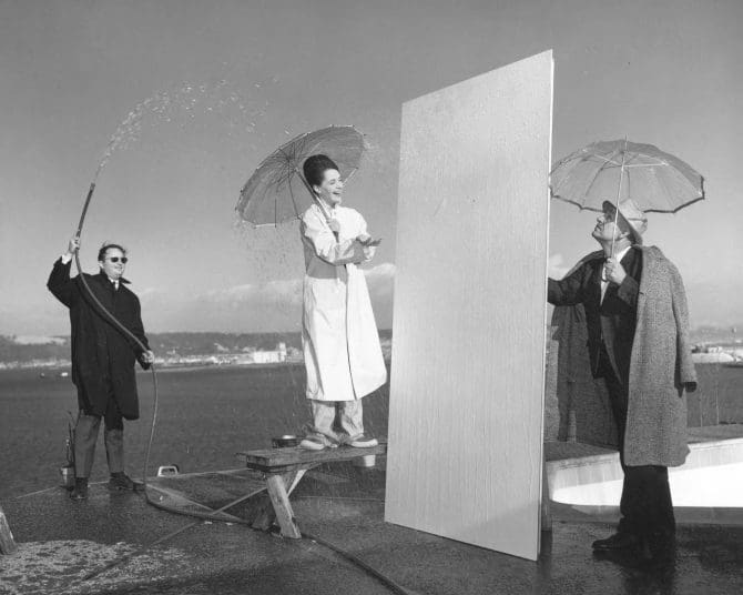 Surely This Plywood Is RainProof! Public Library